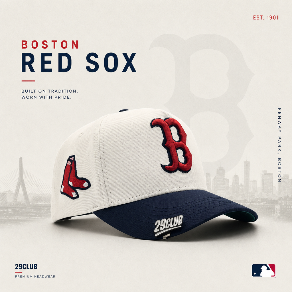 MEDIAS ROJAS DE BOSTON / VISOR AZUL Y VERDE