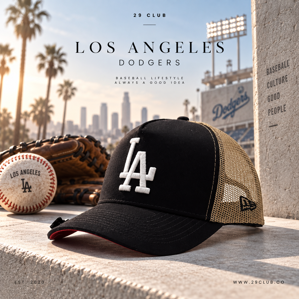 LOS ÁNGELES DODGER TRUCKER BEIGE