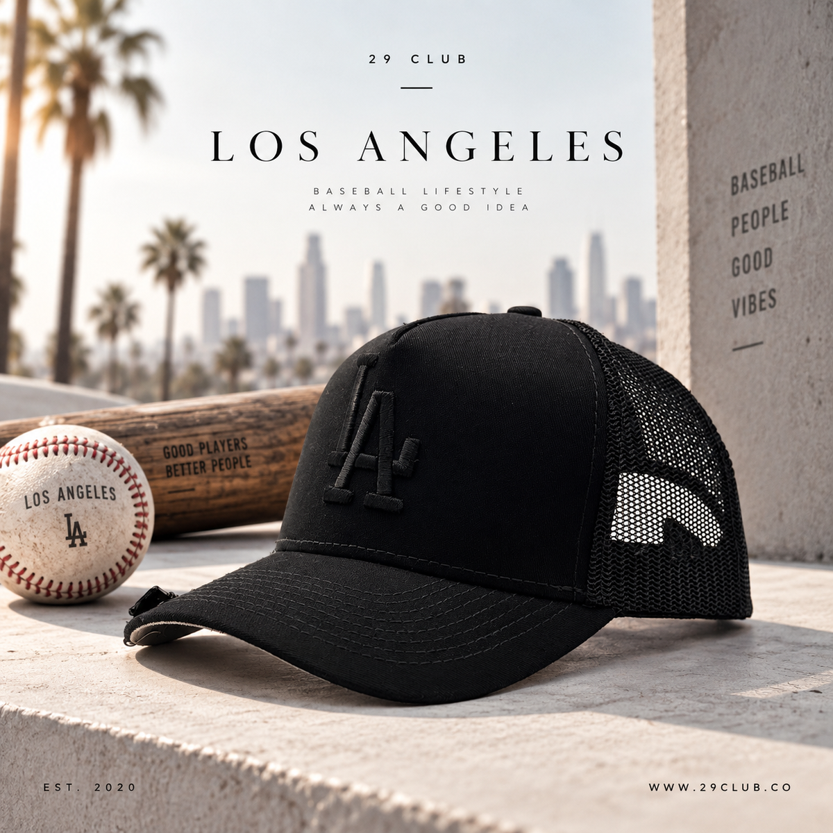 LOS ÁNGELES DODGER TRUCKER BLACK
