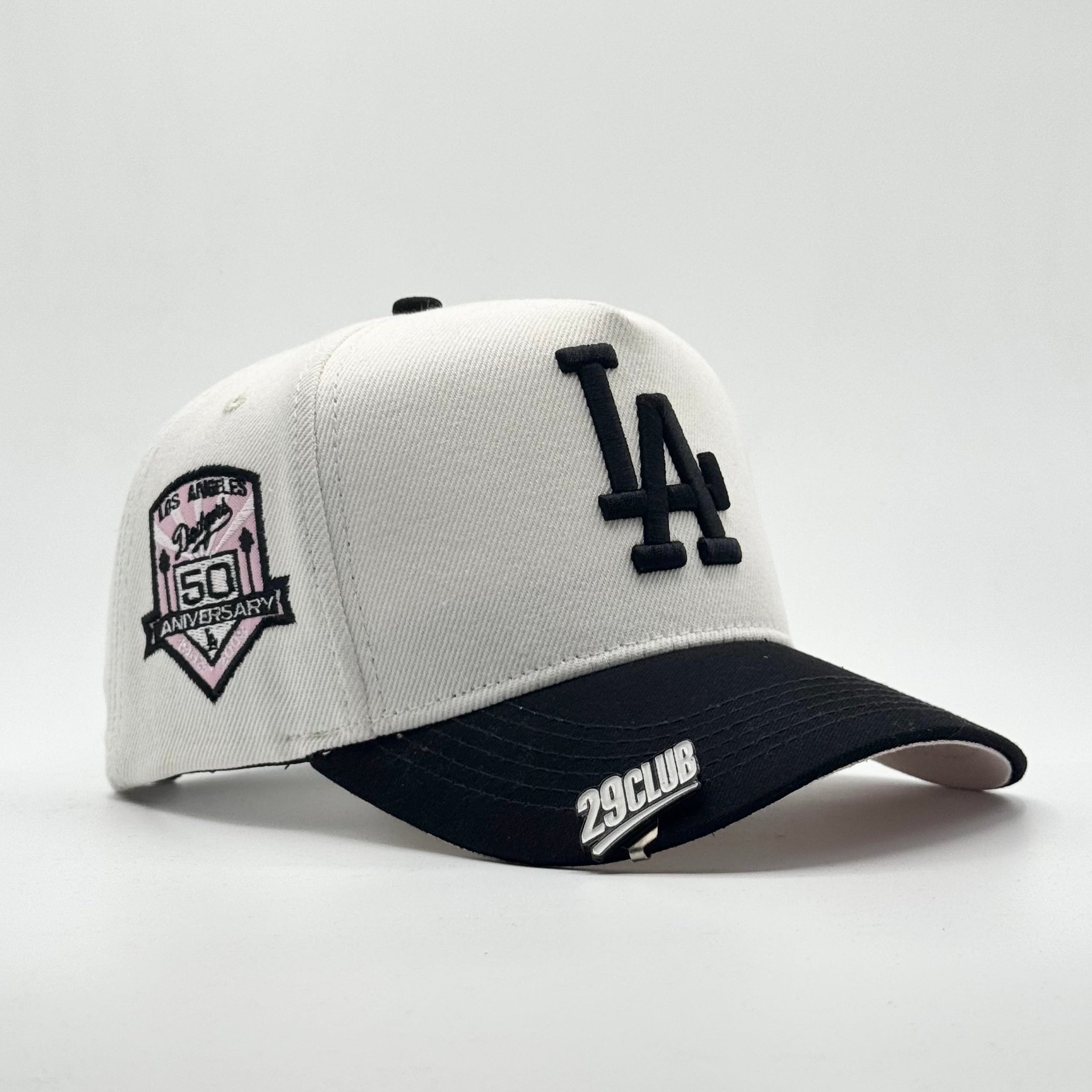 LOS ÁNGELES DODGERS VISOR NEGRO/ROSA