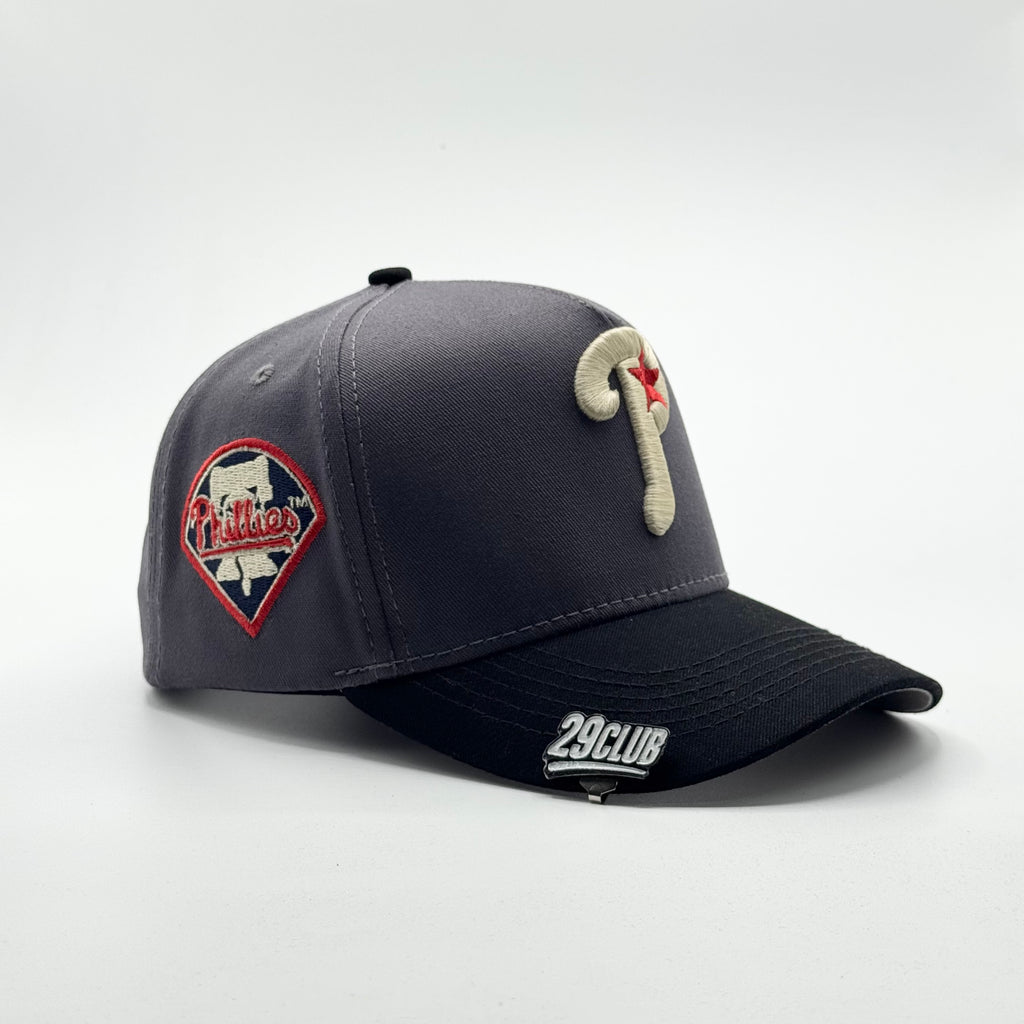 PHILLIES DE PHILADELPHIA GRIS / NEGRO