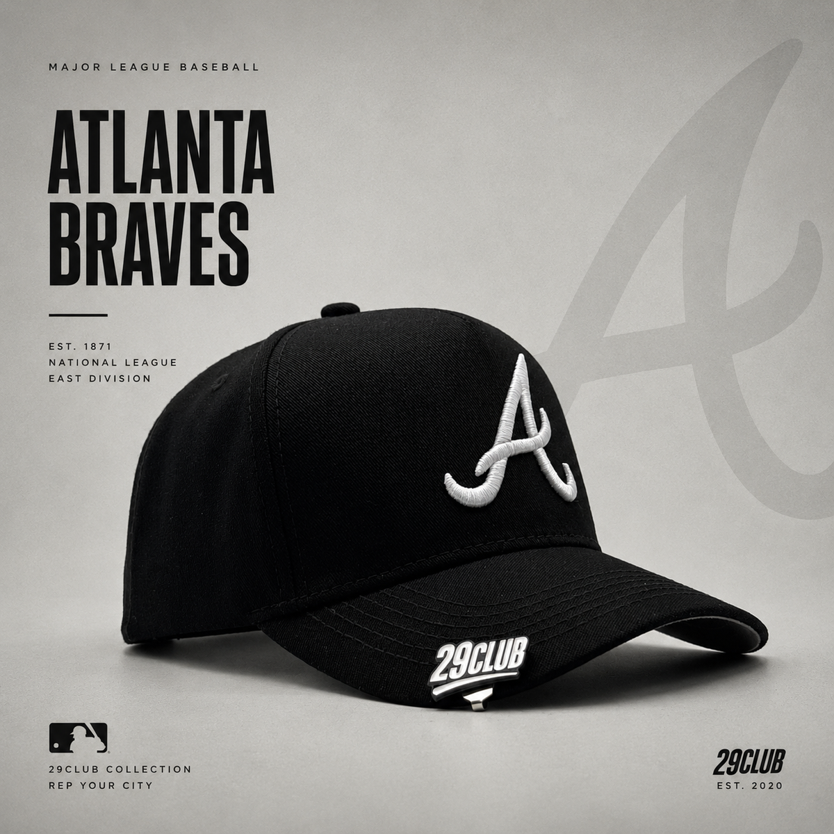 BRAVOS DE ATLANTA CLASSIC LOGO BLANCO