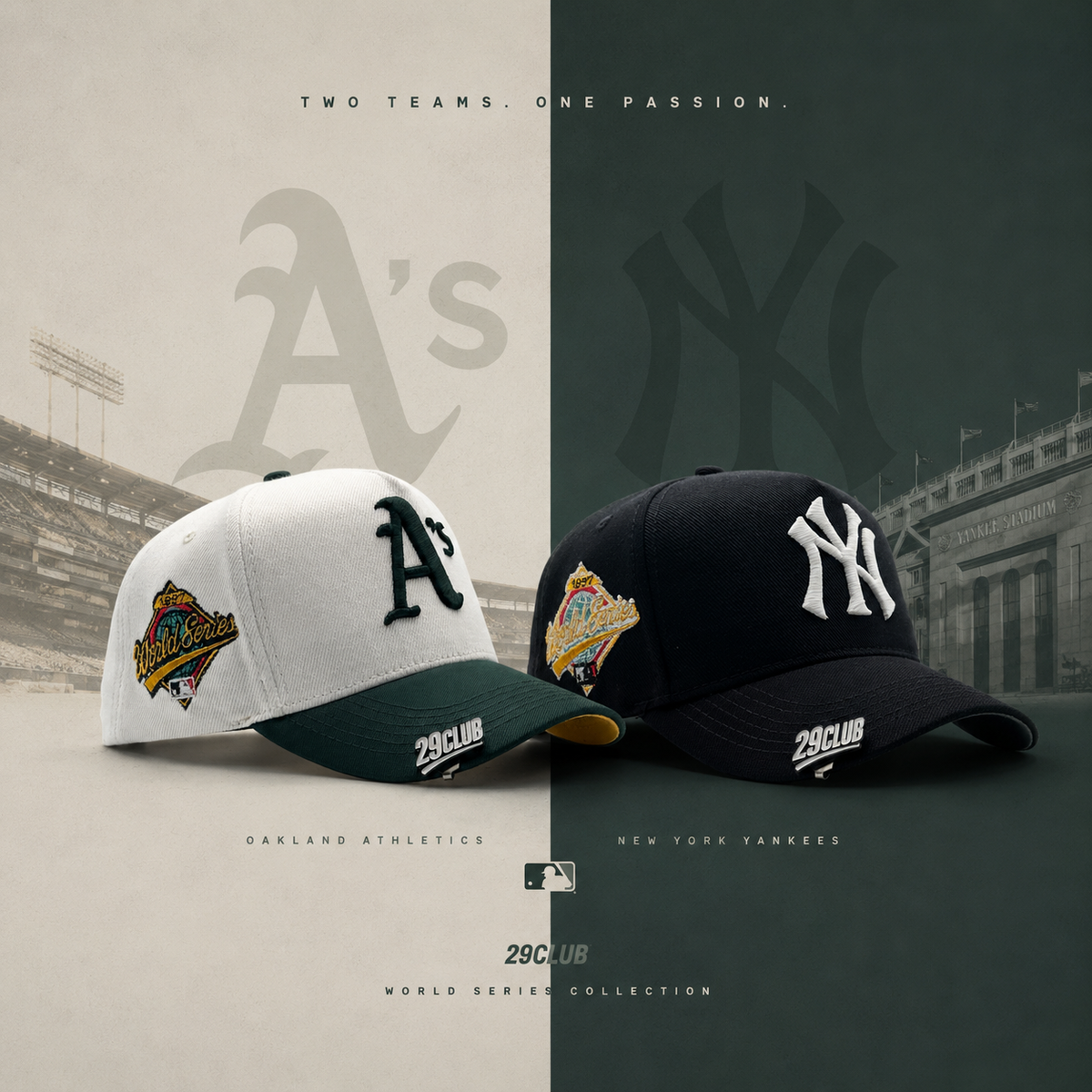 PACK X 2 / ATLÉTICOS DE OAKLAND - NEW YORK YANKEES