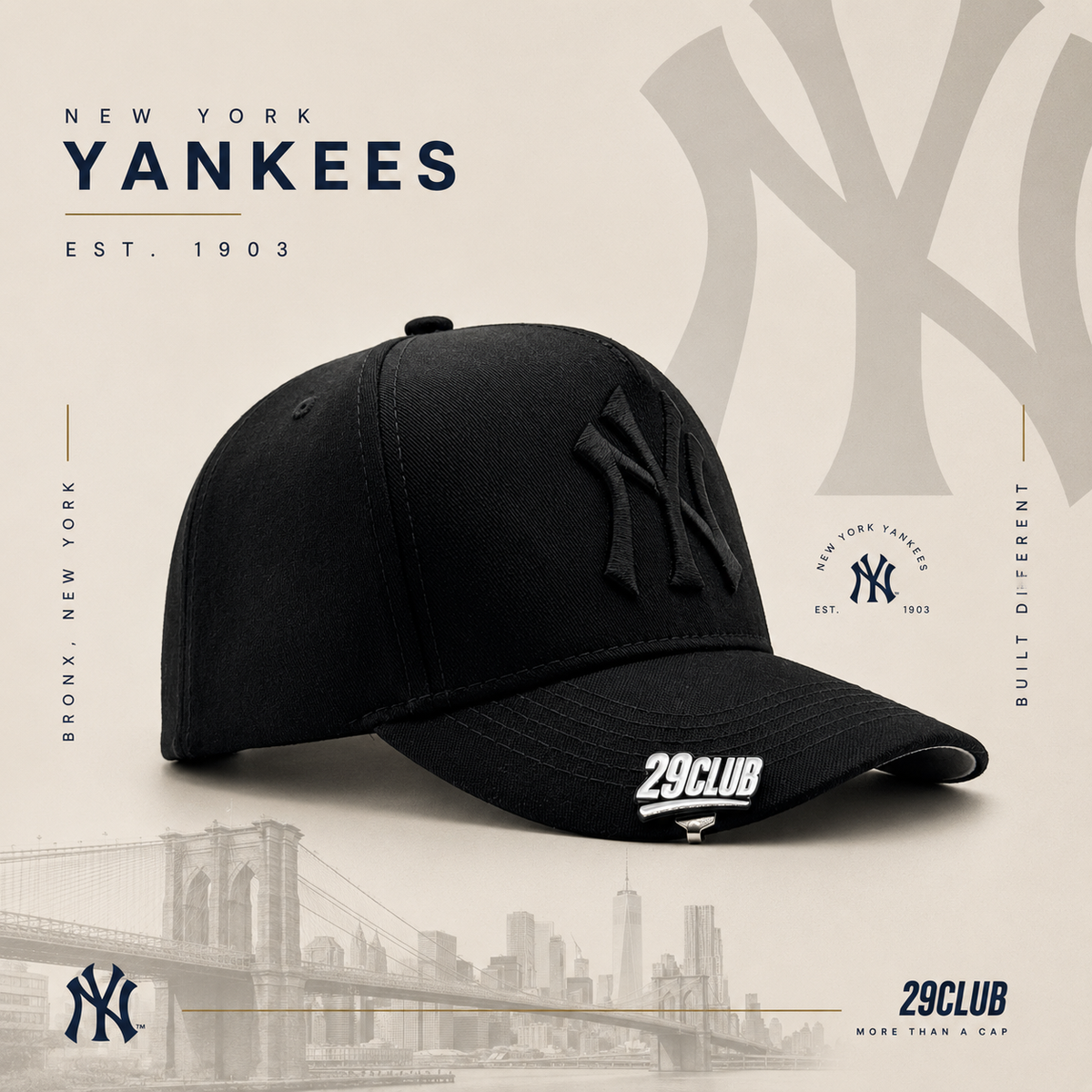 NEW YORK YANKEES BLACK/GRIS