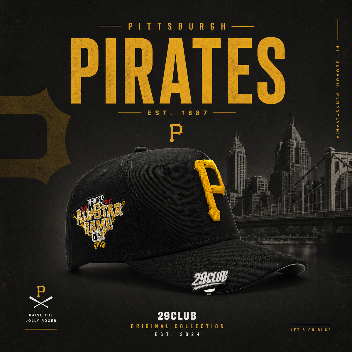 PIRATAS DE PITTSBURGH NEGRA