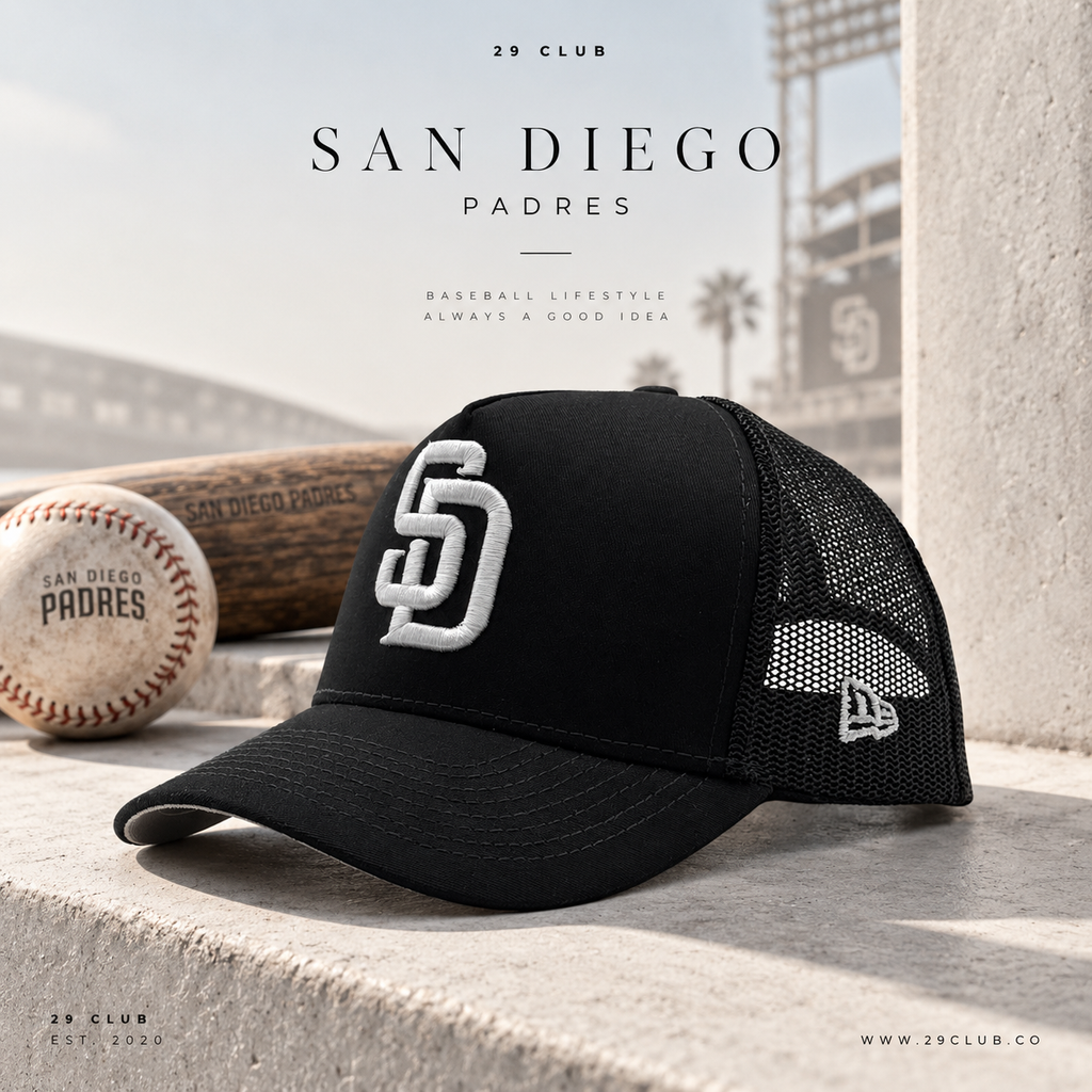 PADRES DE SAN DIEGO TRUCKER BLACK